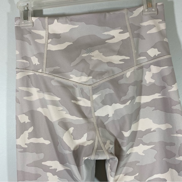Athleta High Rise Elation Camo 7/8 Tight Leggings Tights in Taupe White sz S - Picture 5 of 13